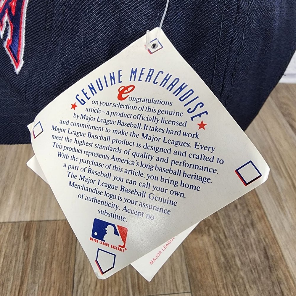 Cleveland Indians Carlos Baerga Starter SnapBack Hat Blue Embroidered NWT - Picture 9 of 12